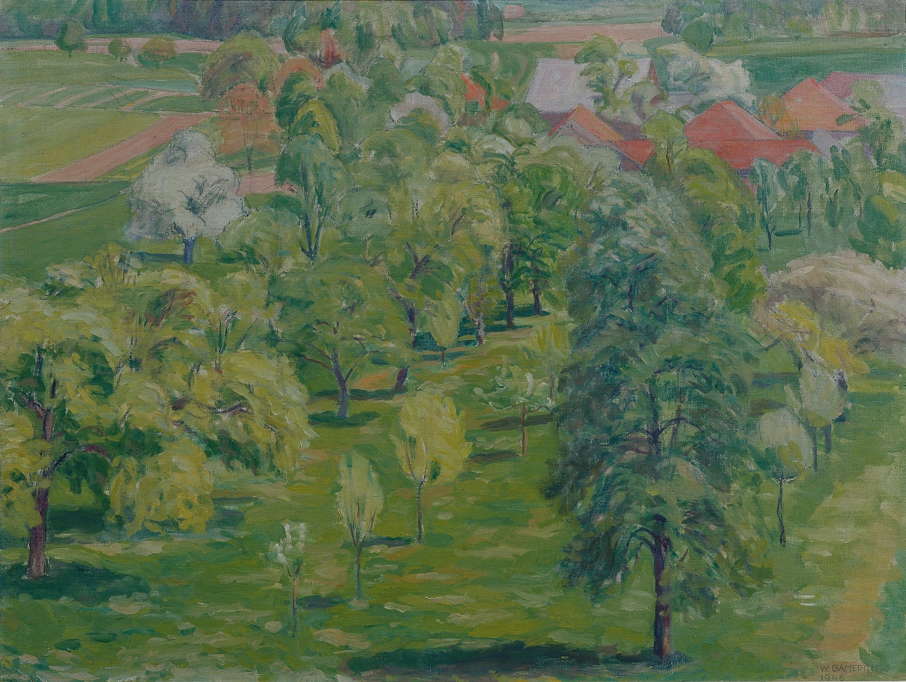 Frühling am Attersee, by Walther Gamerith, public domain