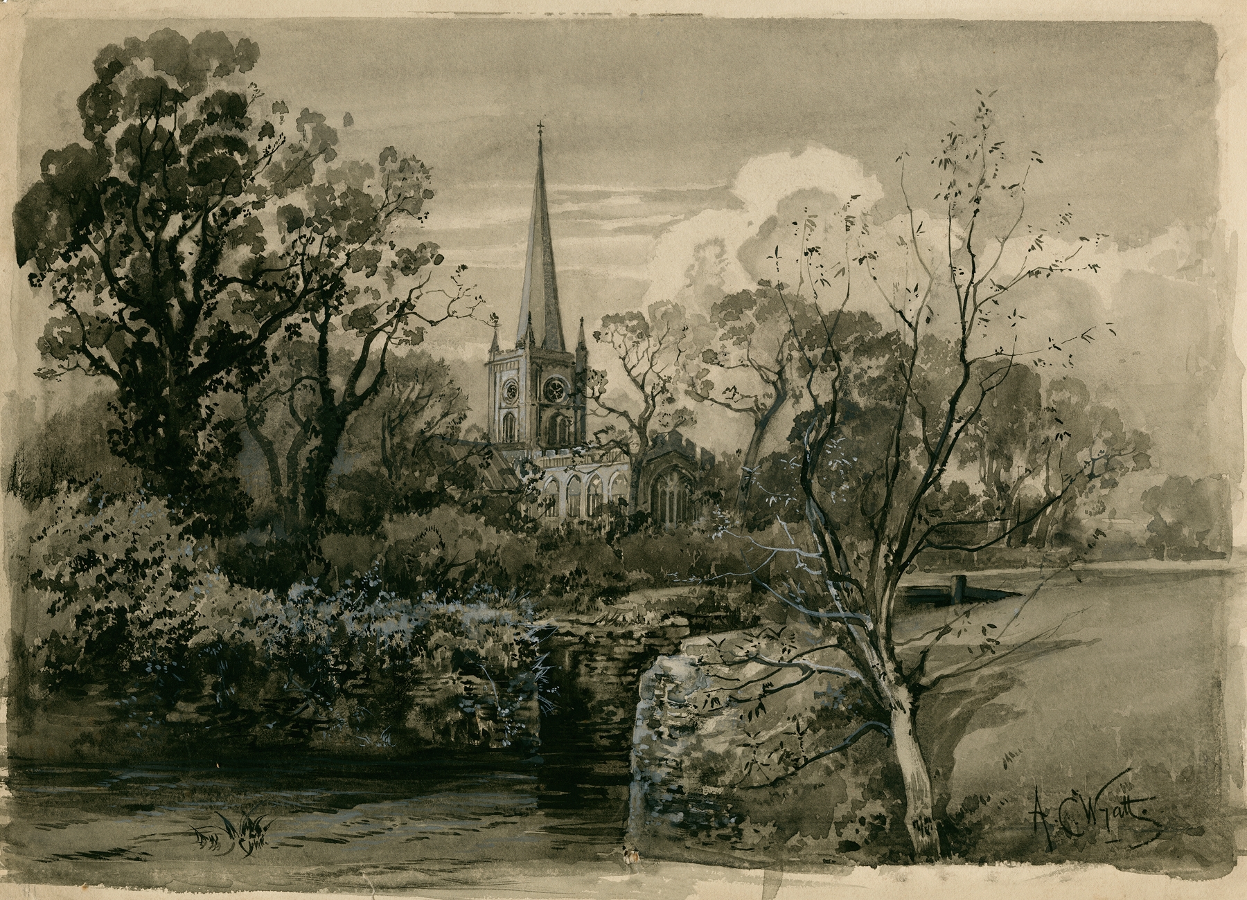 Gothic architecture of Holy-Trinity Church by A.C. Wyatt