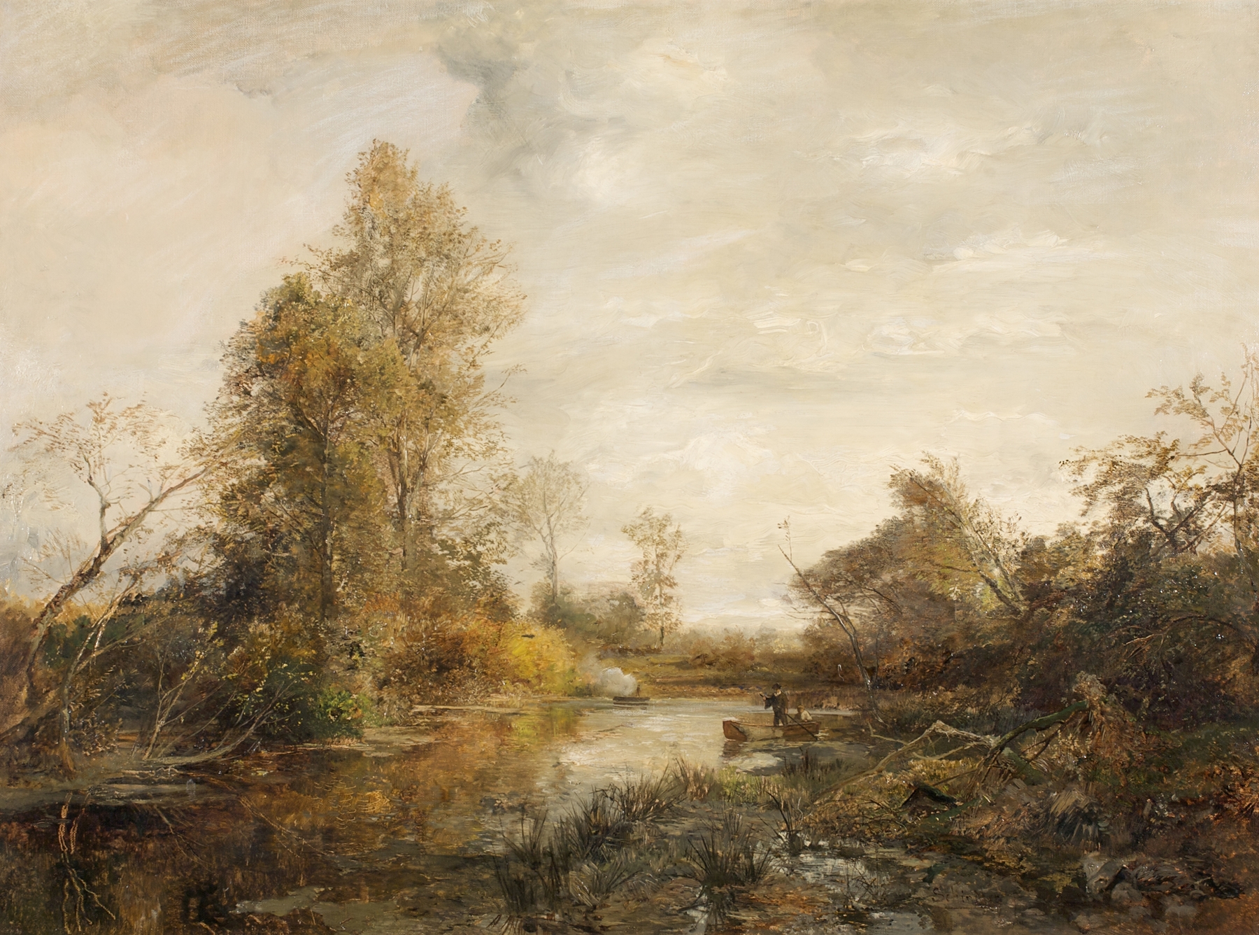 Entenjagd im Prater, by Emil Jakob Schindler, public domain