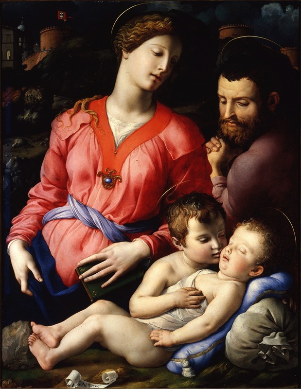 Agnolo Bronzino's 'The Panciatichi Holy Family' showcases a unique Mannerist style.