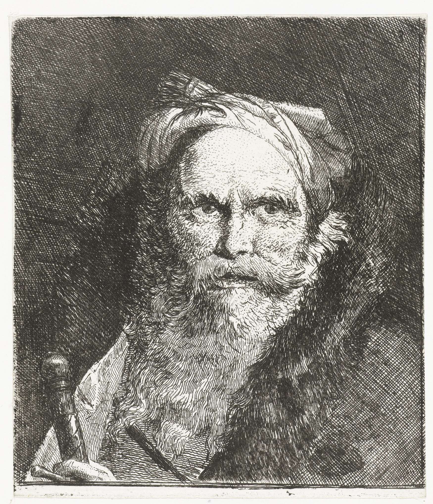 Man met zwaard, by Giovanni Domenico Tiepolo, public domain