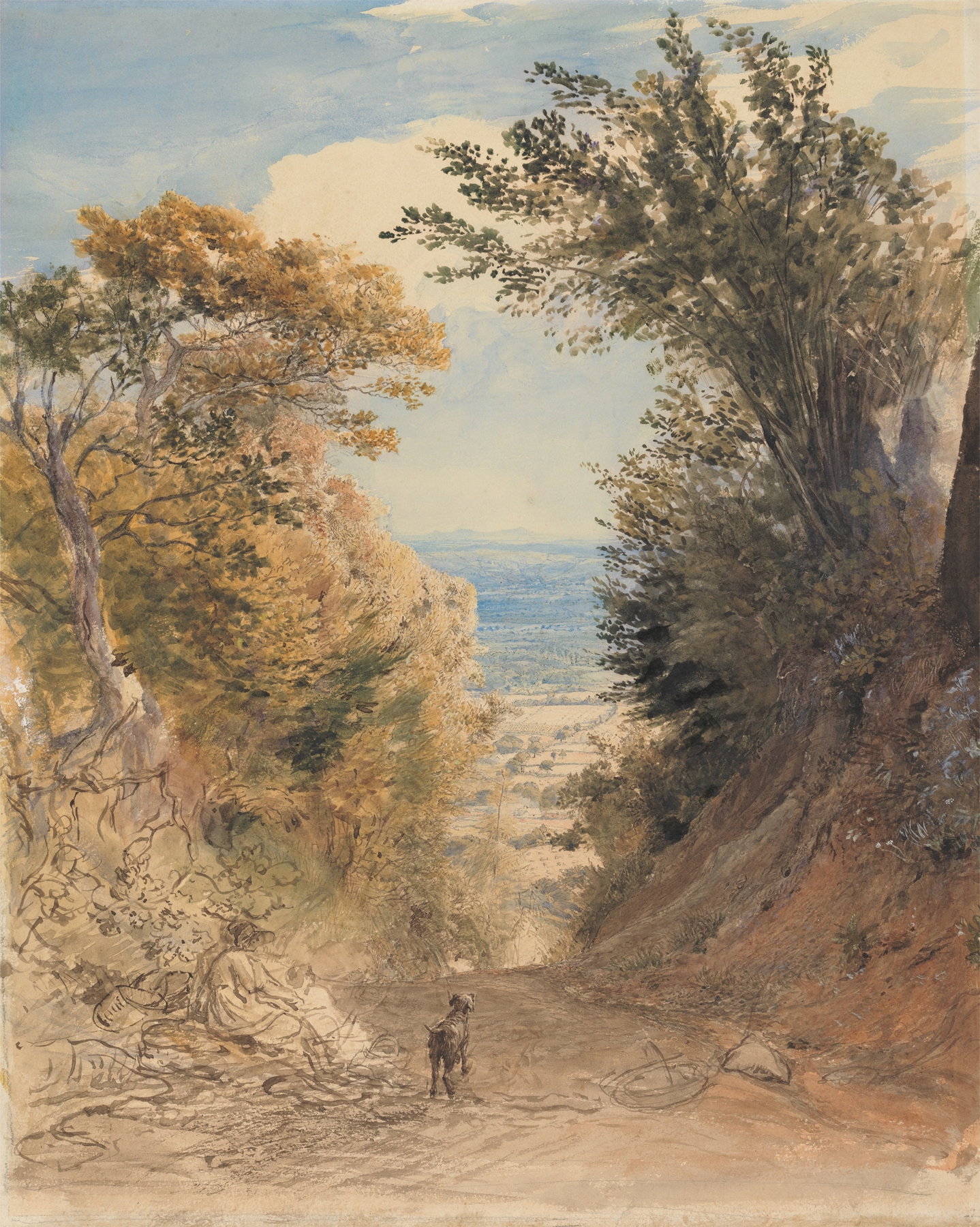 View from Rook’s Hill, Kent, by Samuel Palmer, public domain