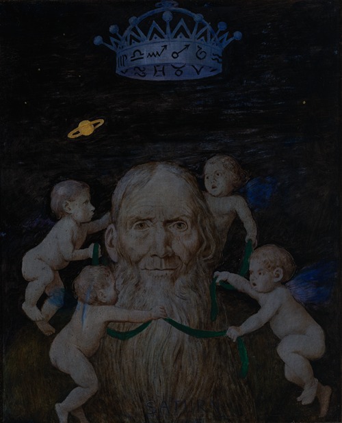 A painting depicting the mythological figure Saturn.