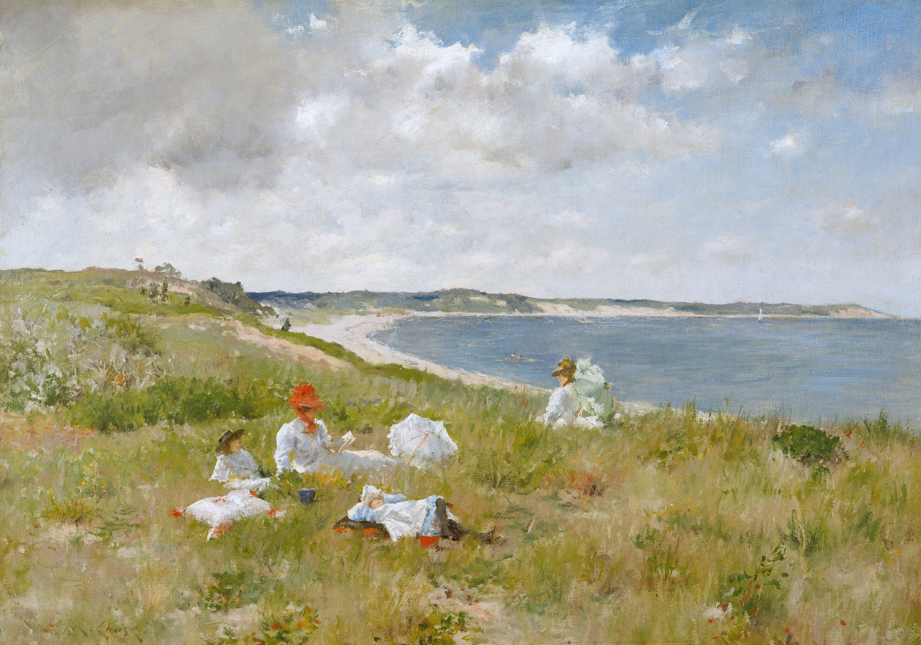 Idle Hours, by William Merritt Chase, public domain