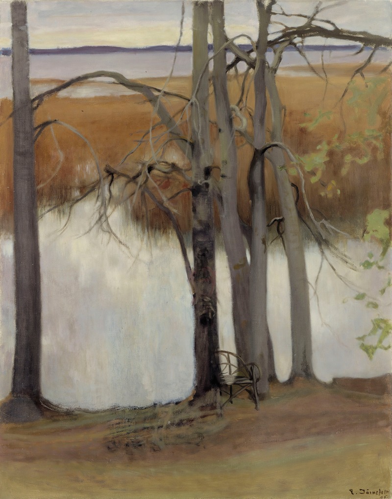 Eero Järnefelt's 'Lake Shore with Reeds' captures a serene lakeside scene.