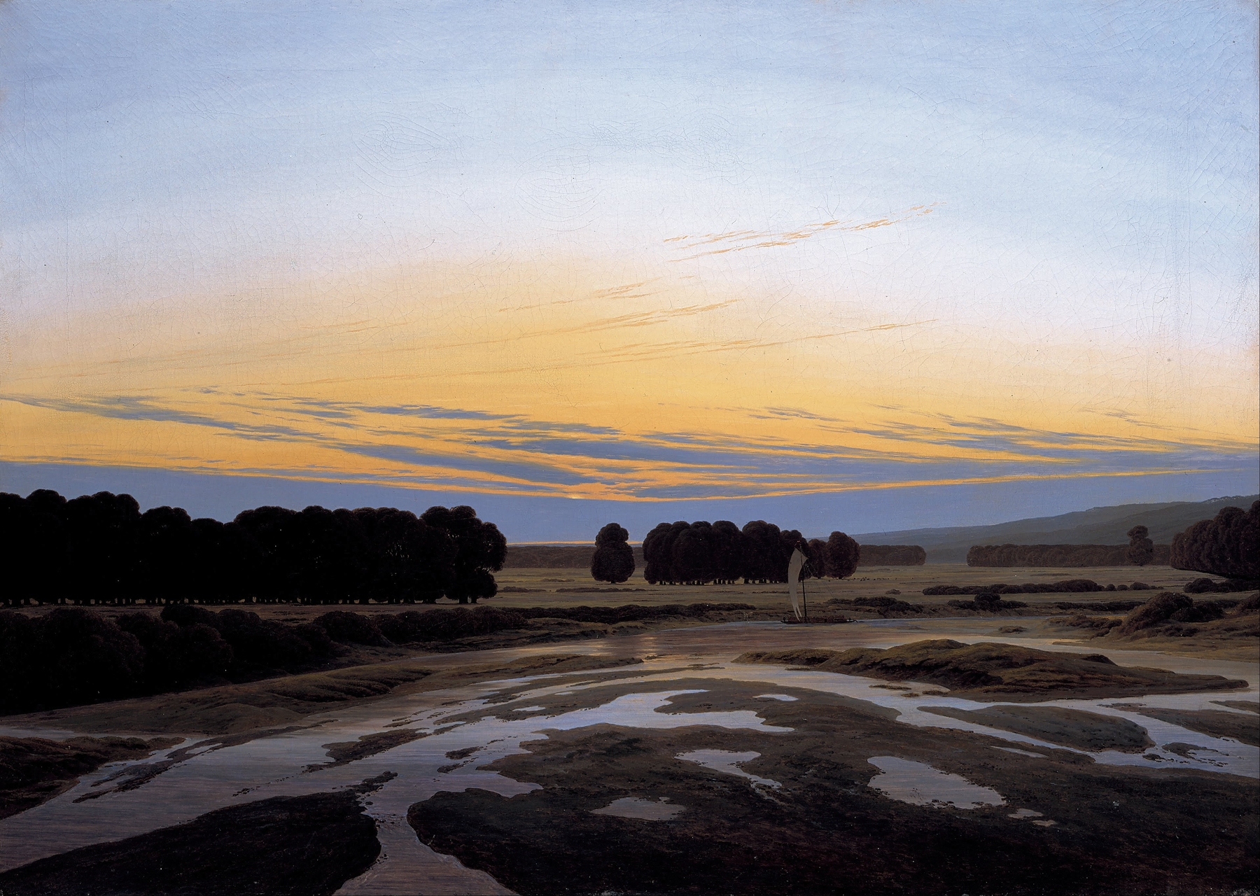The Grosse Gehege near Dresden, by Caspar David Friedrich, public domain