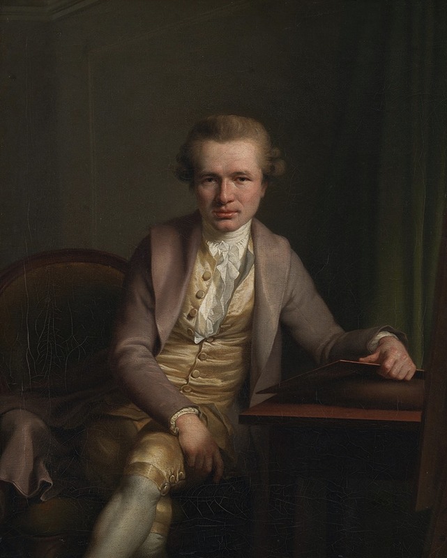 A portrait of Johann Friderich Clemens at his work table.