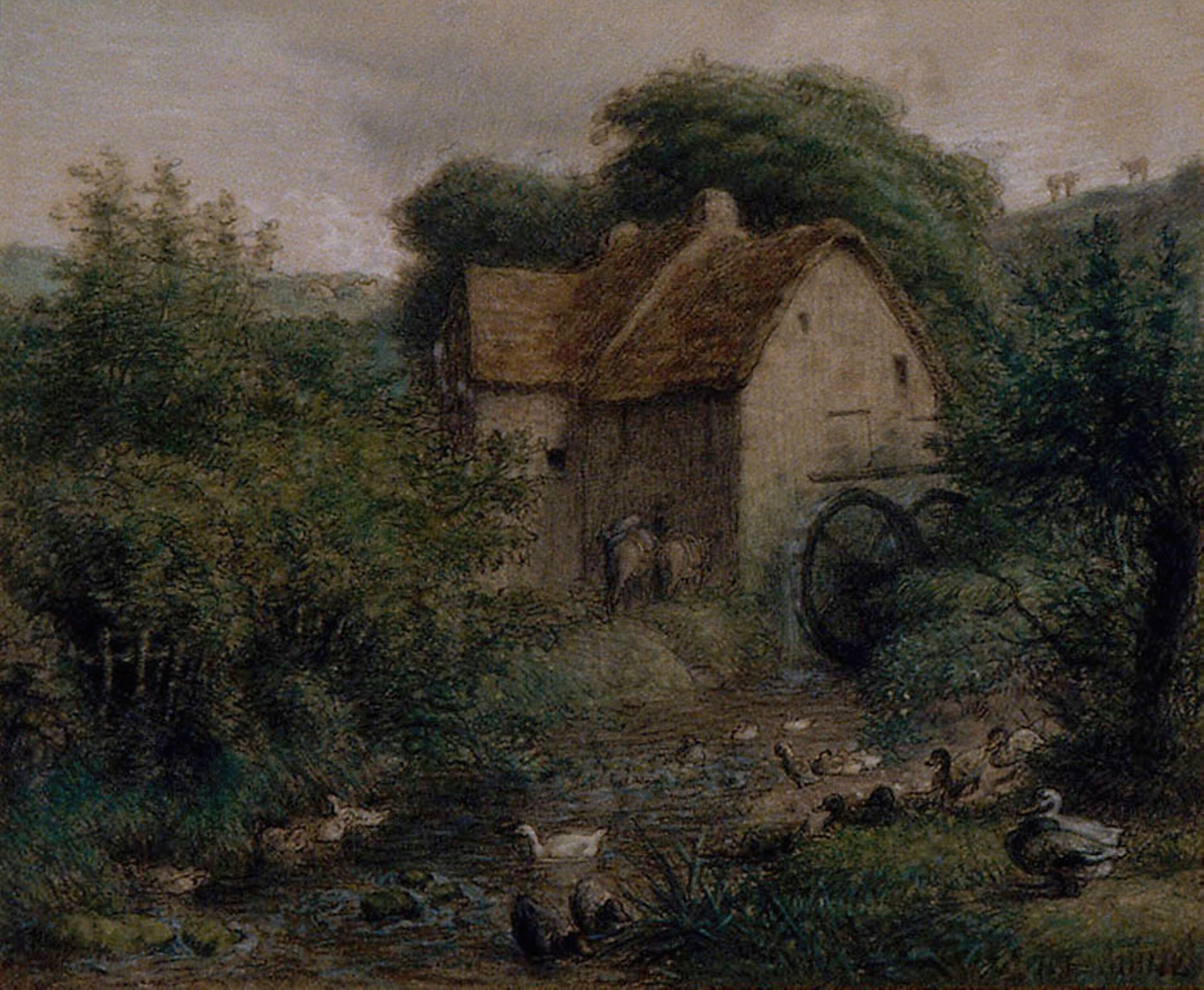 The Old Mill, by Jean-François Millet, public domain