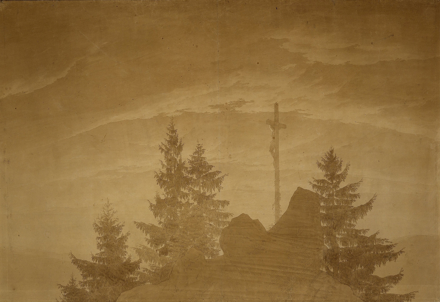 Cross in the Mountains, by Caspar David Friedrich, public domain