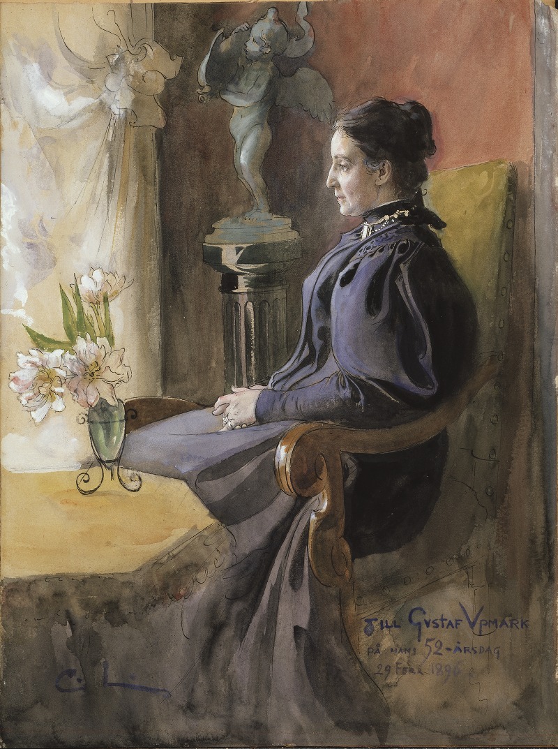 Portrait of Eva Upmark by Carl Larsson.