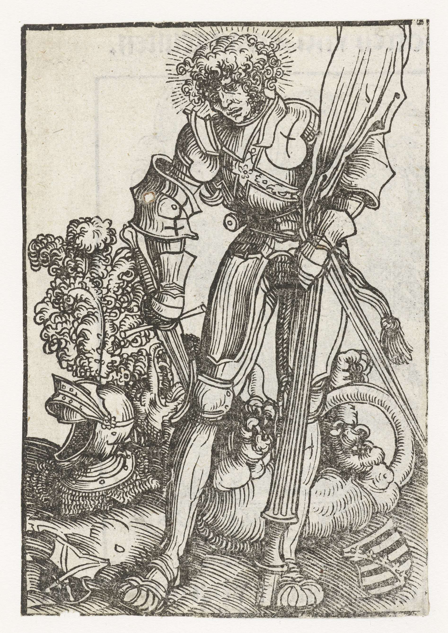 Beeld van Joris en de draak, by Lucas Cranach (I), public domain