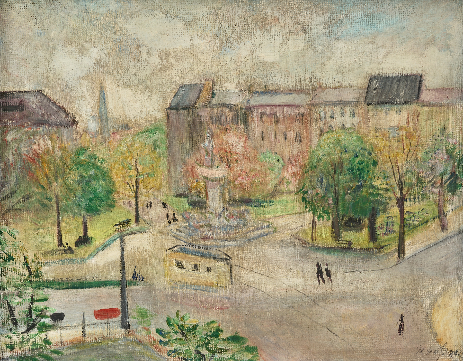 Lützowplatz, by Rudolf Grossmann, public domain