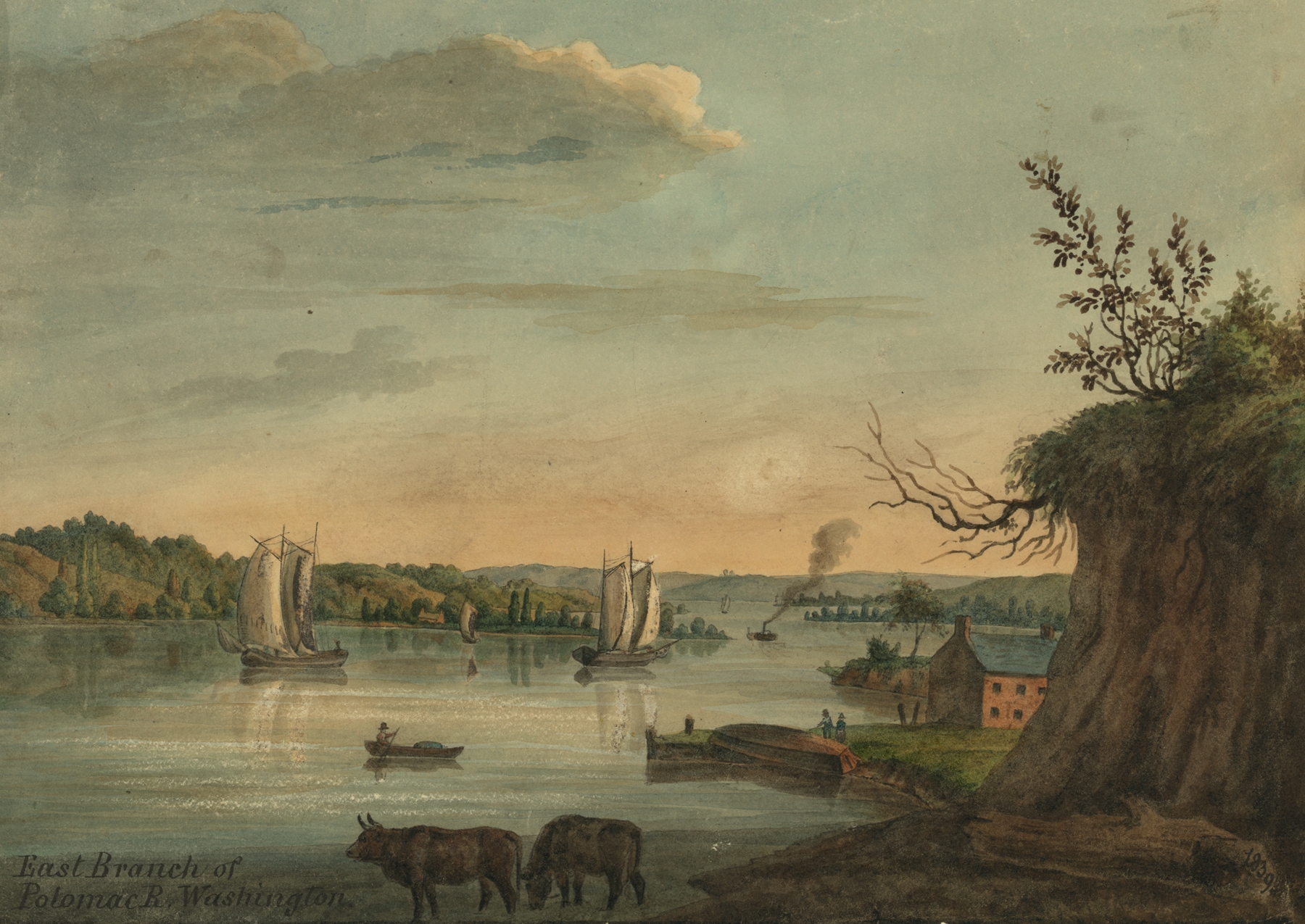 East branch of Potomac R. Washington, by Augustus Köllner, public domain