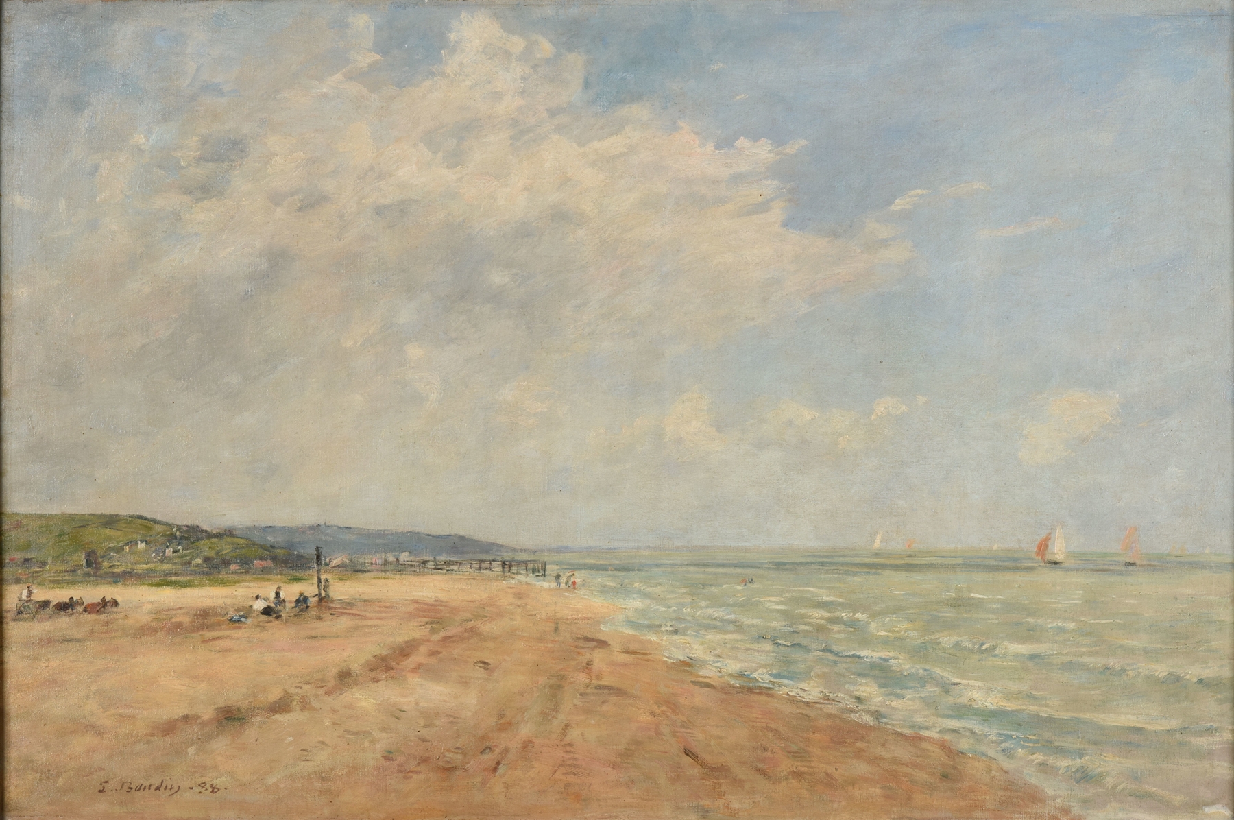La marée montante (baie de Saint-Valéry), by Eugène Boudin, public domain