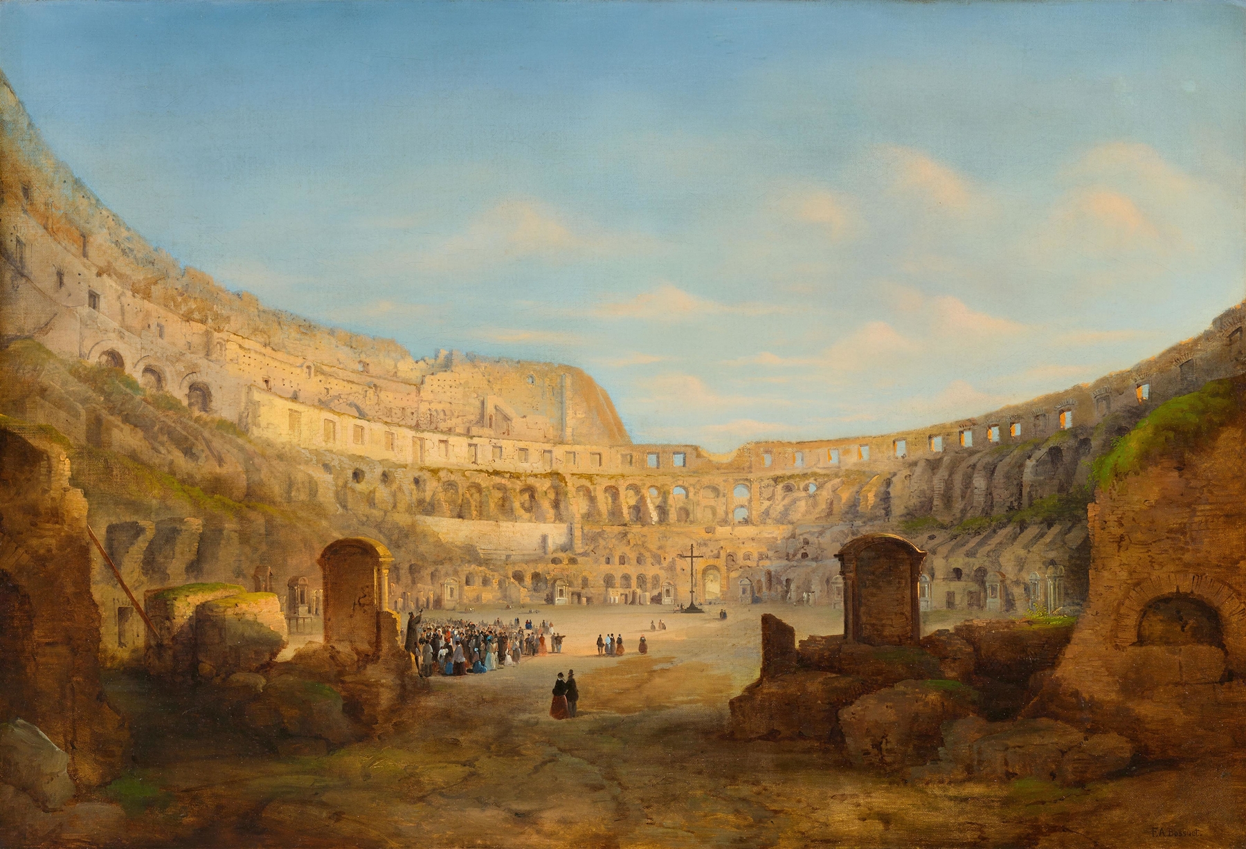 Interior view of the Colosseum by François Antoine Bossuet, unknown medium