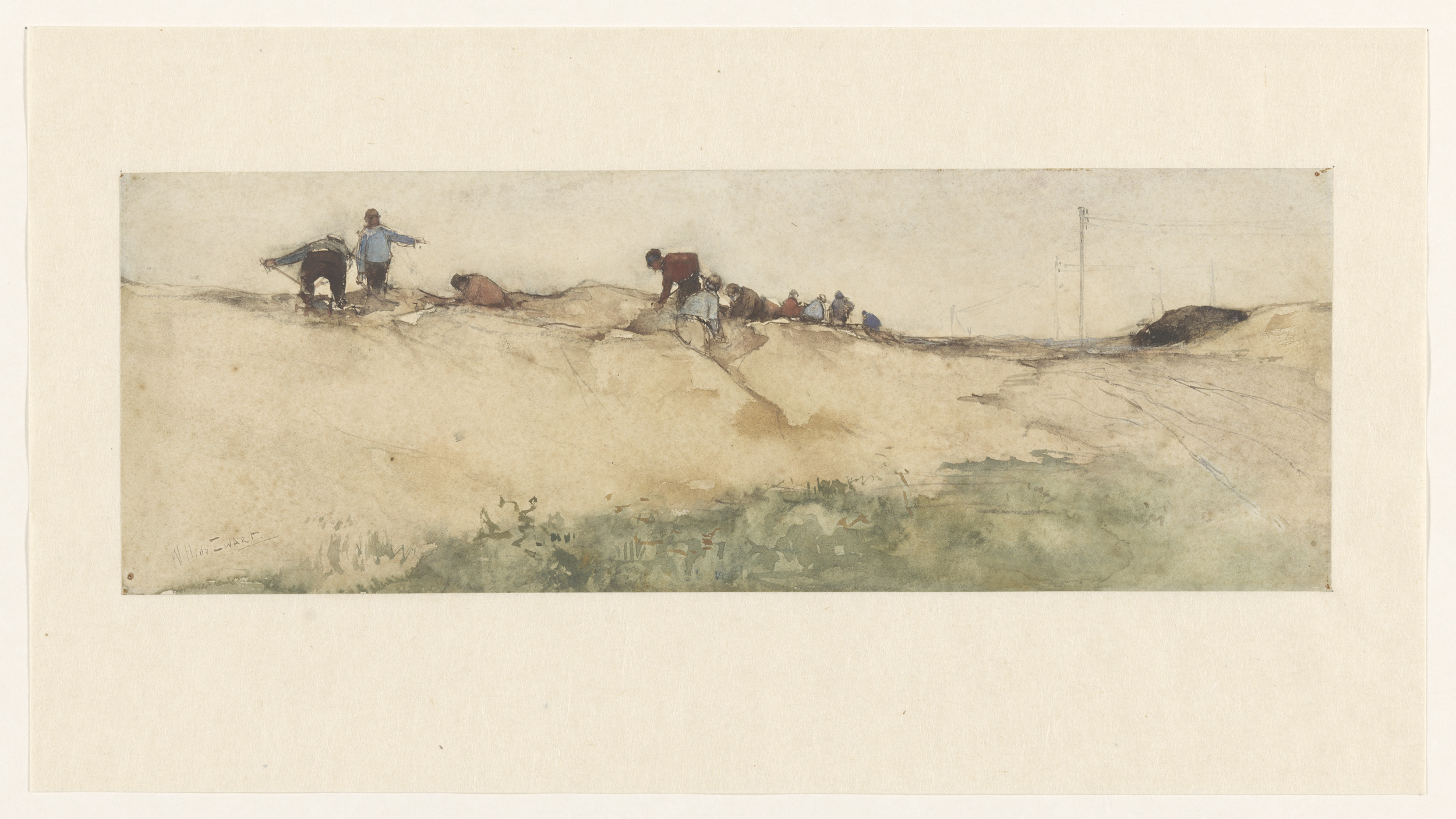 De zanderij, by Willem de Zwart, public domain