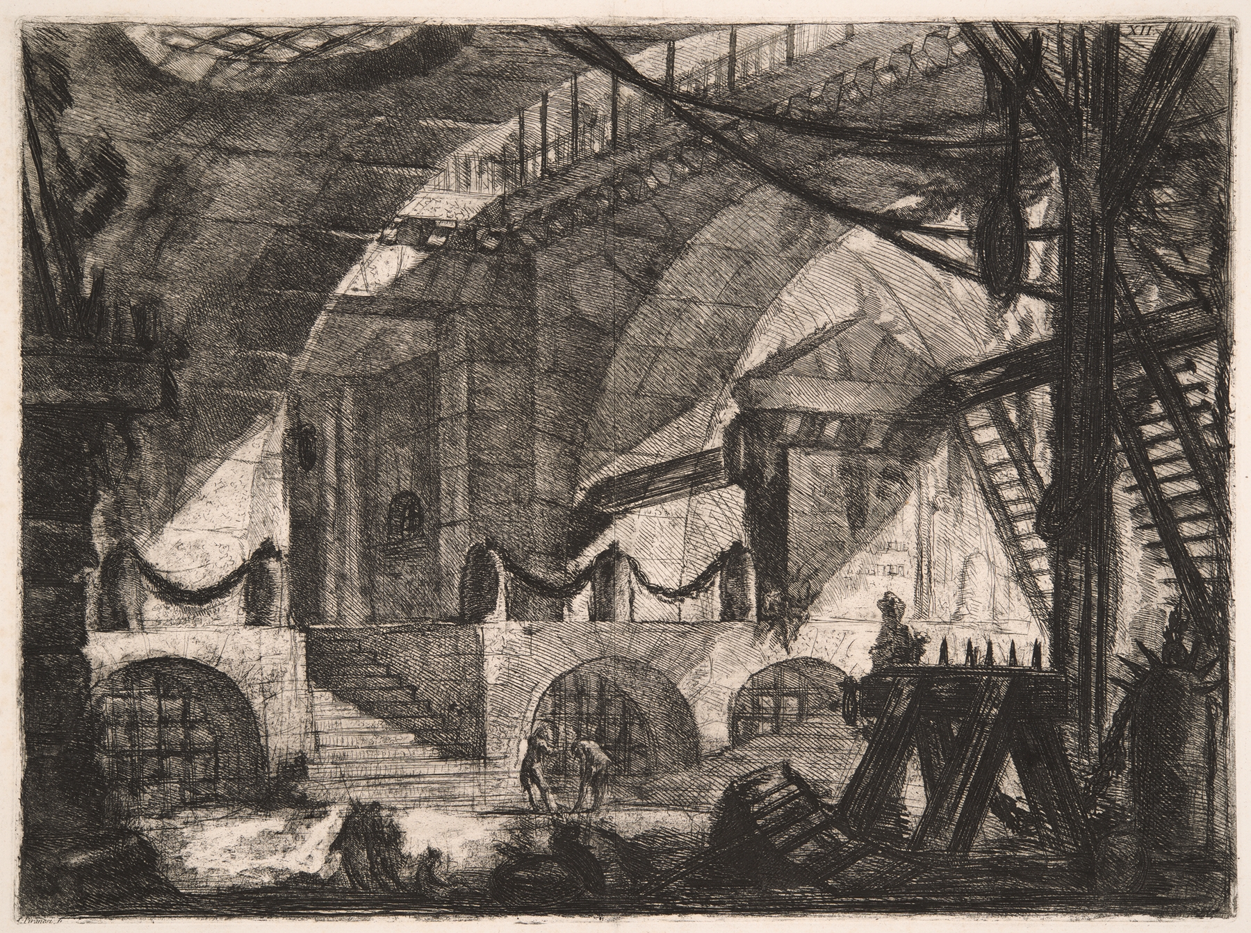 The Sawhorse, by Giovanni Battista Piranesi, public domain