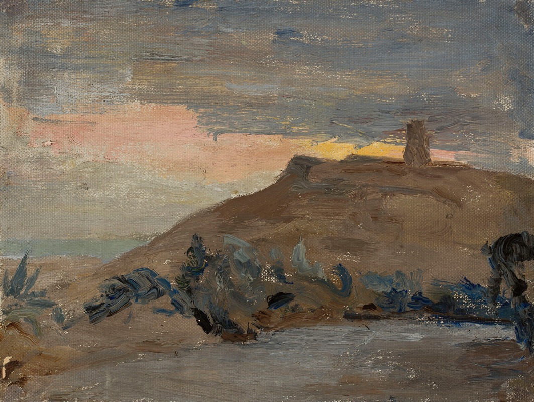 A landscape painting depicting Athens with classical architecture.