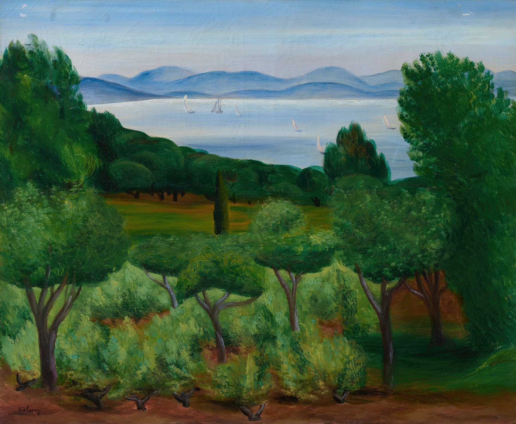 Baie de Saint-Tropez, by Moïse Kisling, public domain