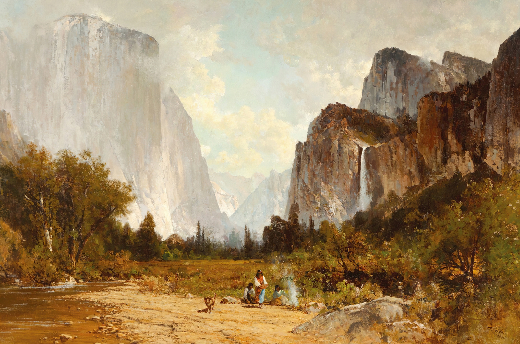 Yosemite Valley, by Thomas Hill, public domain