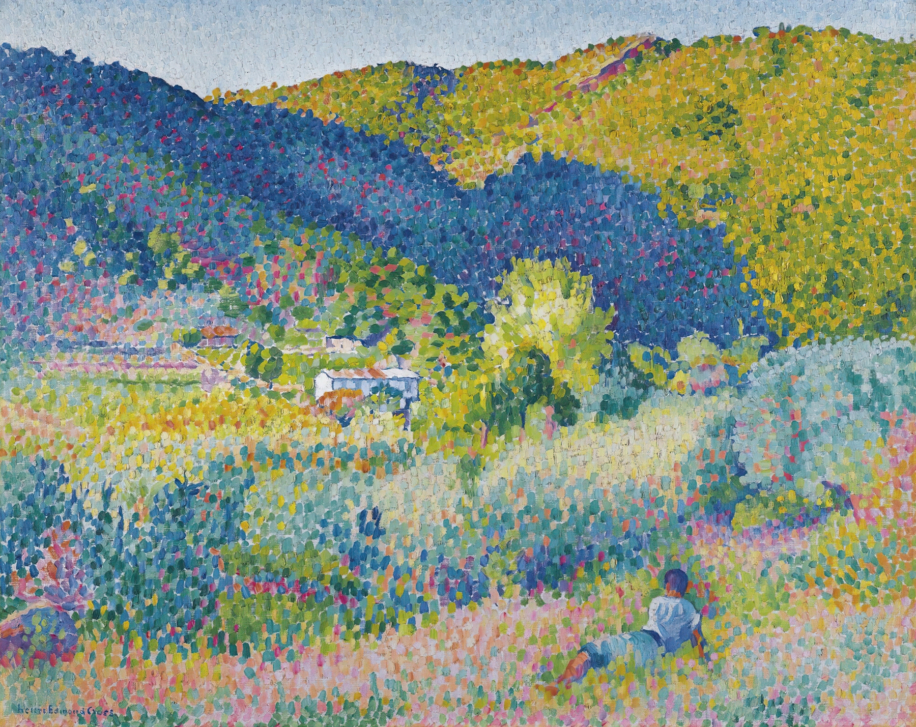 Paysage De La Chaine Des Maures, by Henri-Edmond Cross, public domain