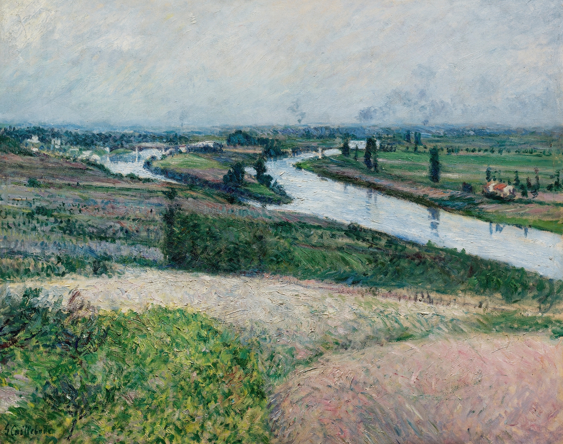 La Seine À La Pointe D’epinay, by Gustave Caillebotte, public domain