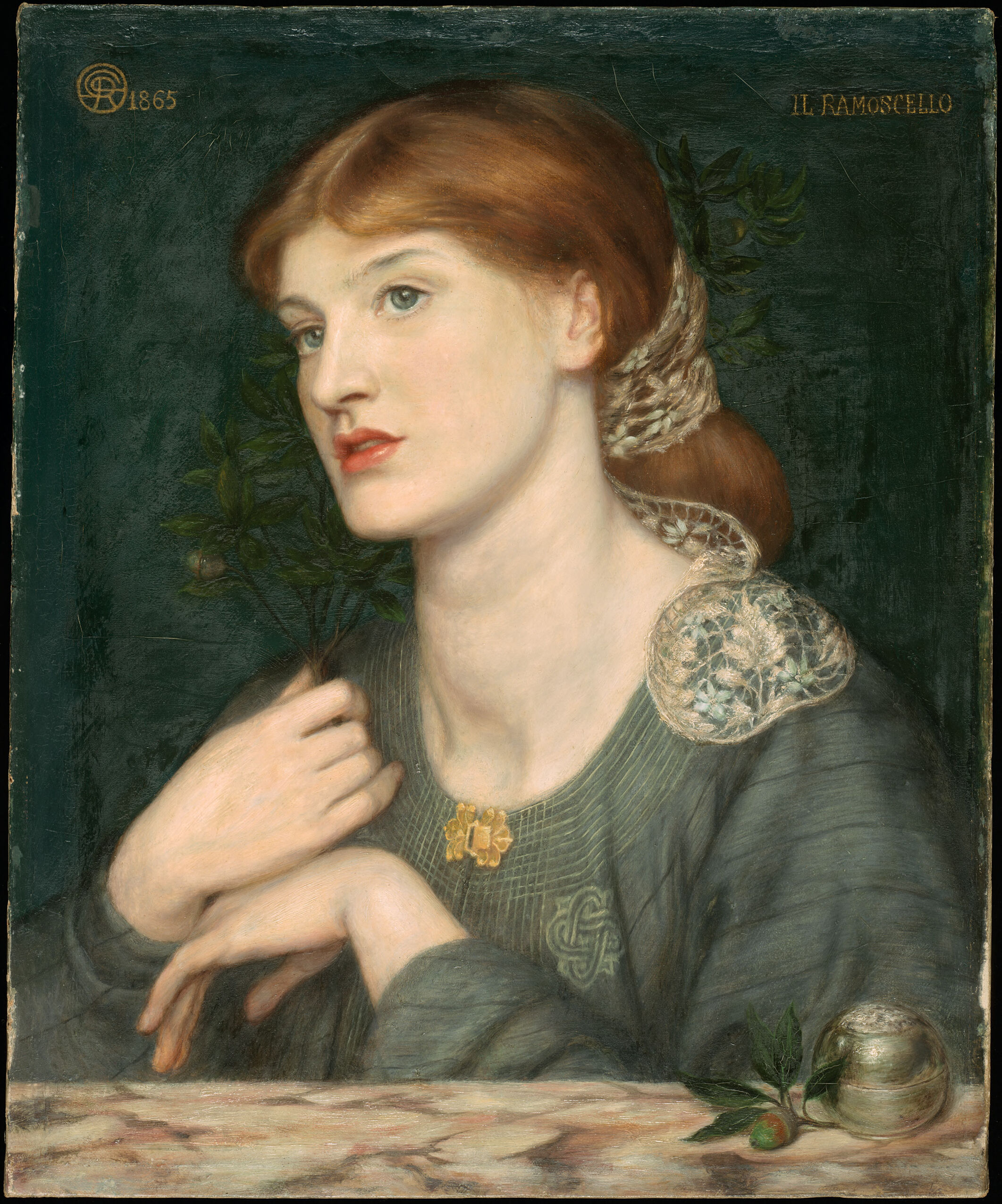 Il Ramoscello, by Dante Gabriel Rossetti, public domain