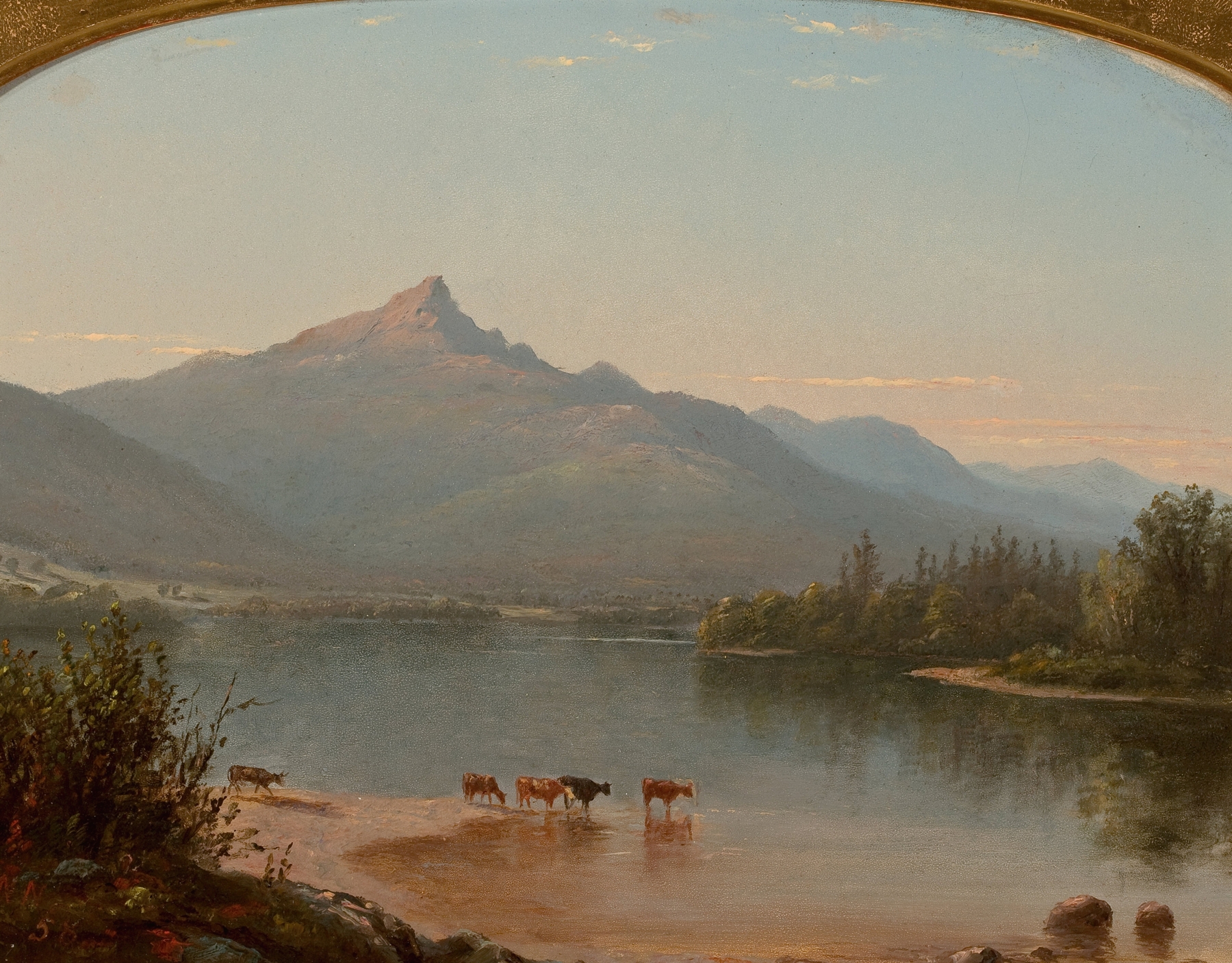 Landscape of Mount Chocorua, New Hampshire by Edward W. Nichols, oil painting