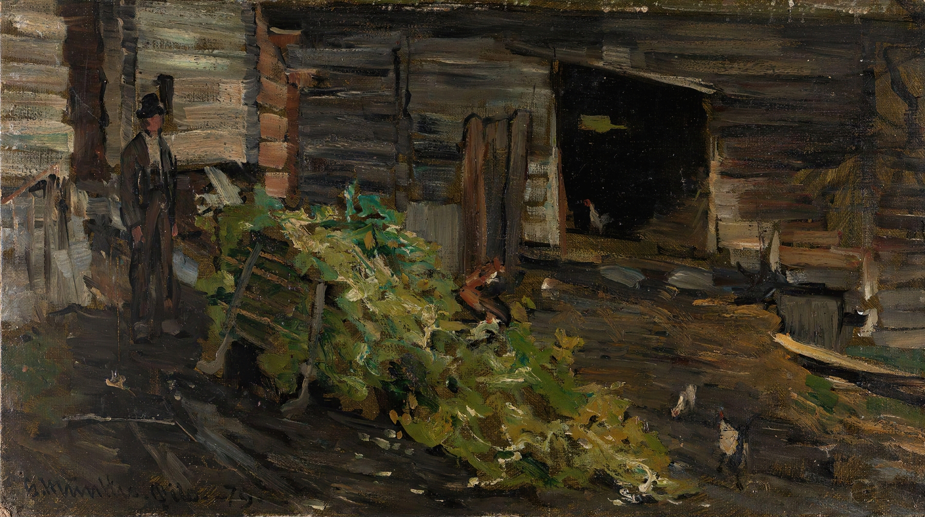 The Sledge, by Gerhard Munthe, public domain