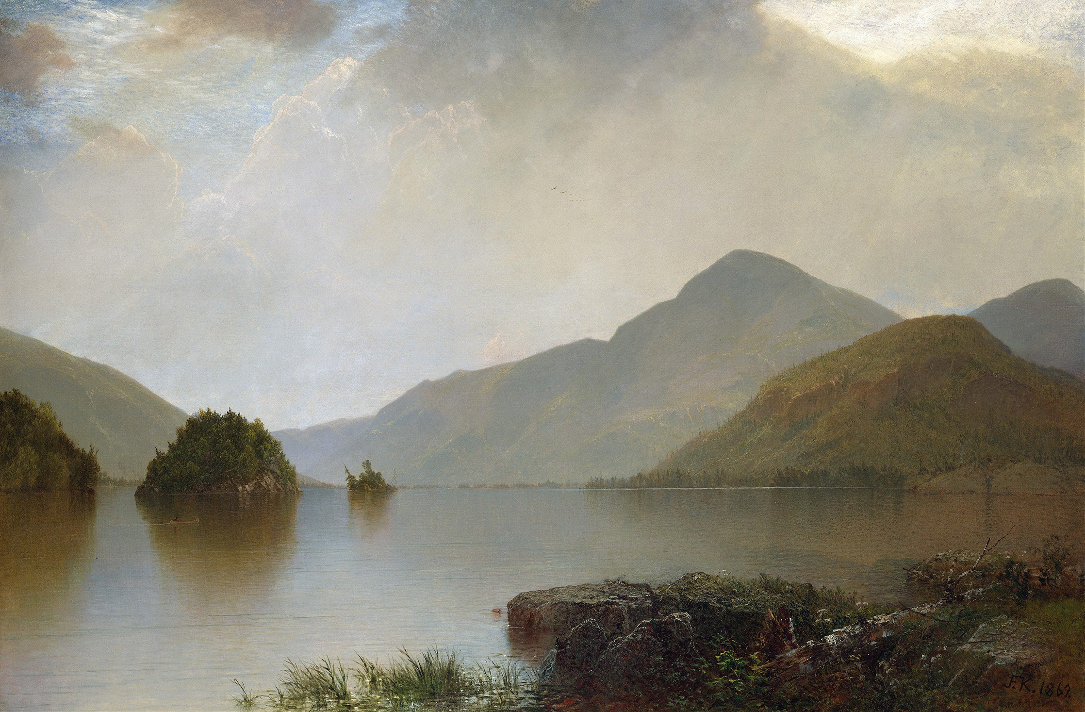 Lake George, by John Frederick Kensett, public domain