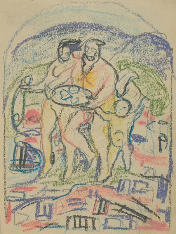 Edvard Munch's *Untitled 10* showcases a vivid exploration of emotion through abstract forms.