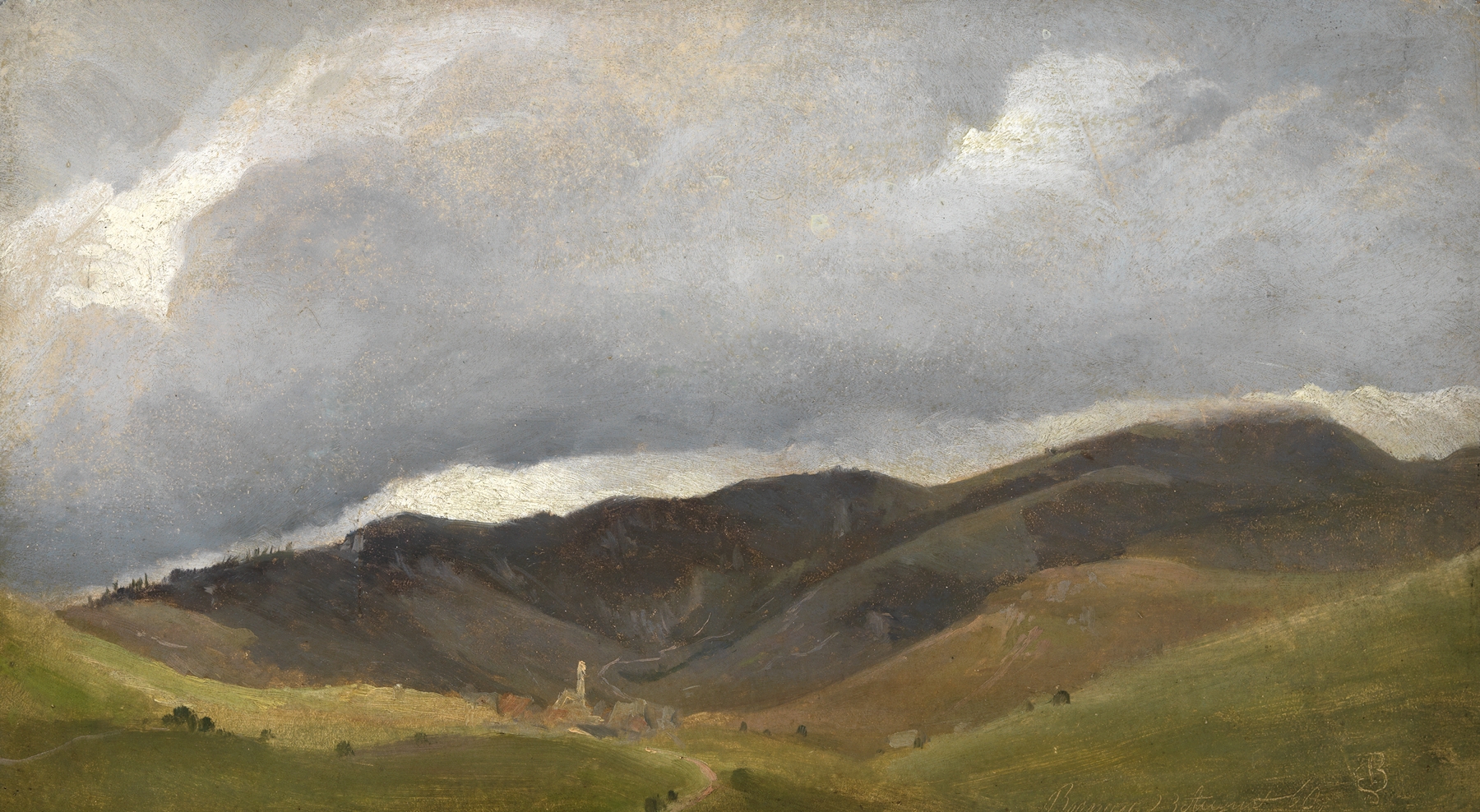 Blick auf das Herzogenhorn bei Bernau, by Eugen Bracht, public domain