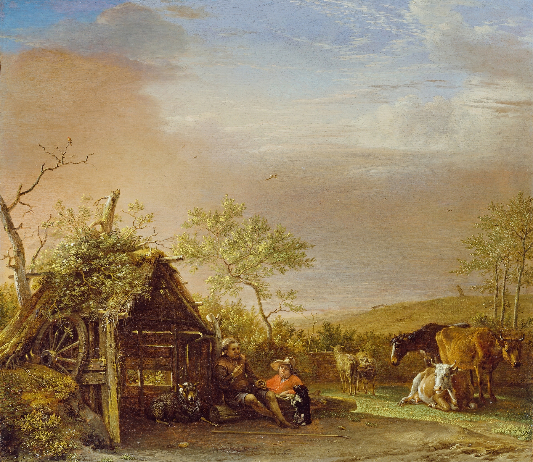 Herdsmen with their Cattle, by Paulus Potter, public domain