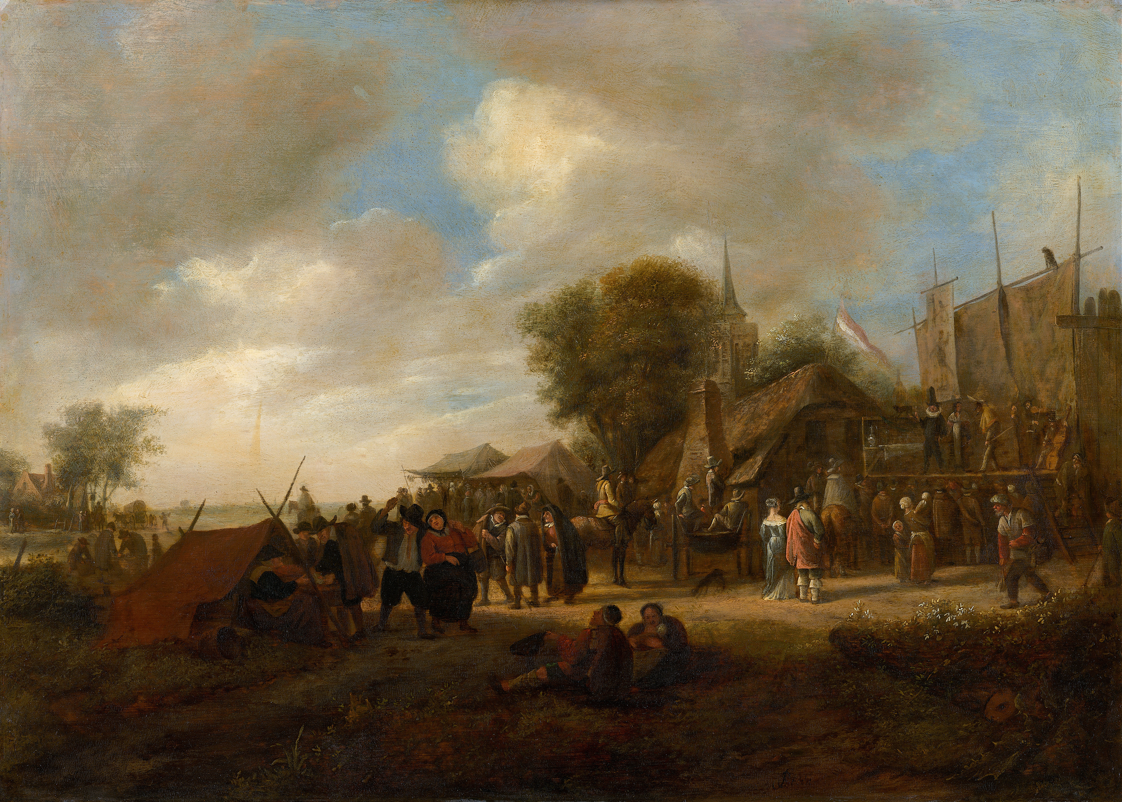Village Fair, by Jan Steen, public domain
