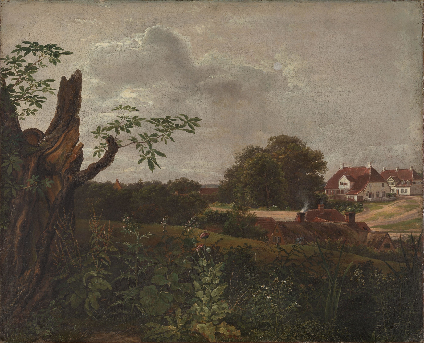 The big Inn at Fredensborg, by Johan Christian Dahl, public domain