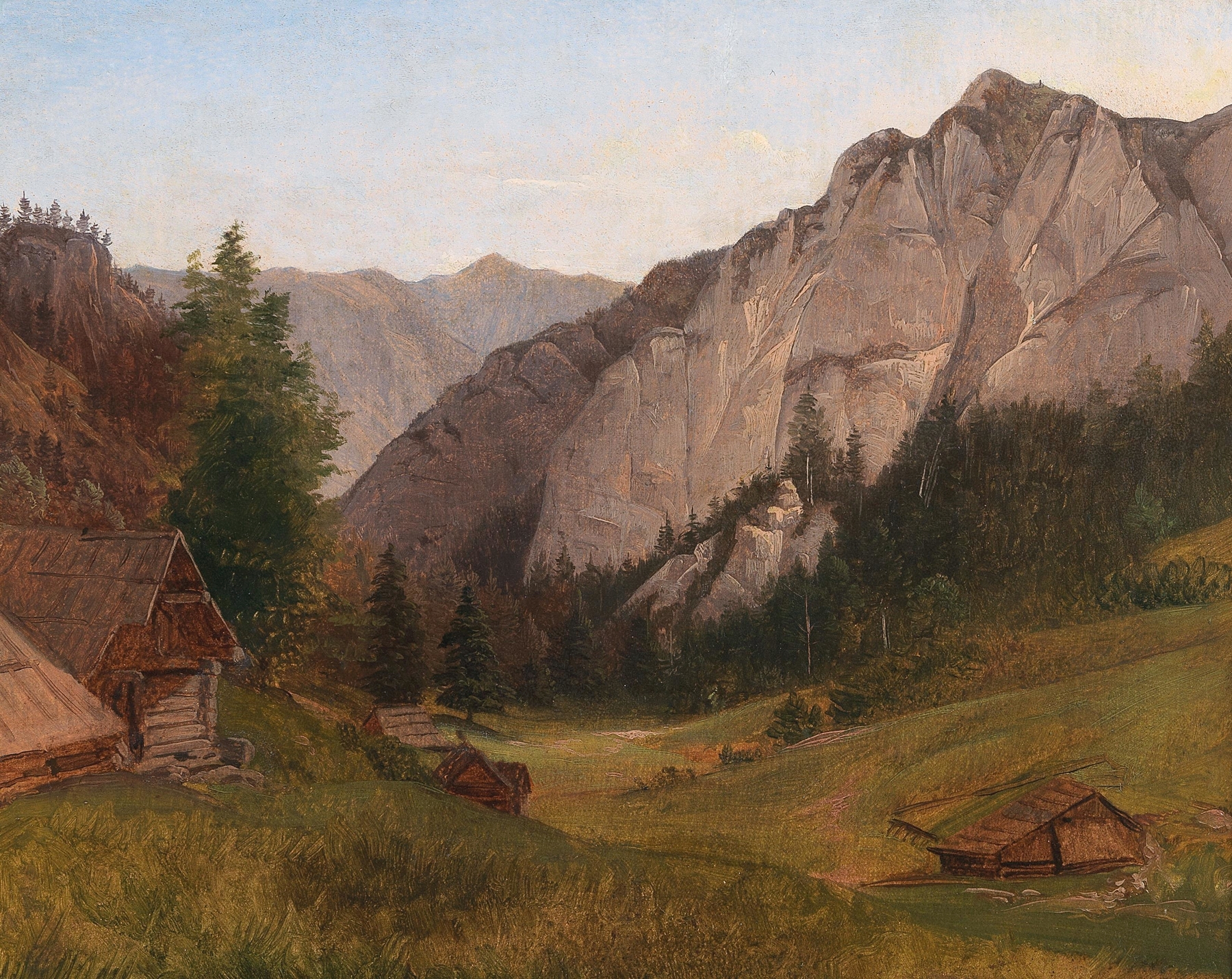 Landscape depicting the Salzkammergut by Josef Feid, unknown medium