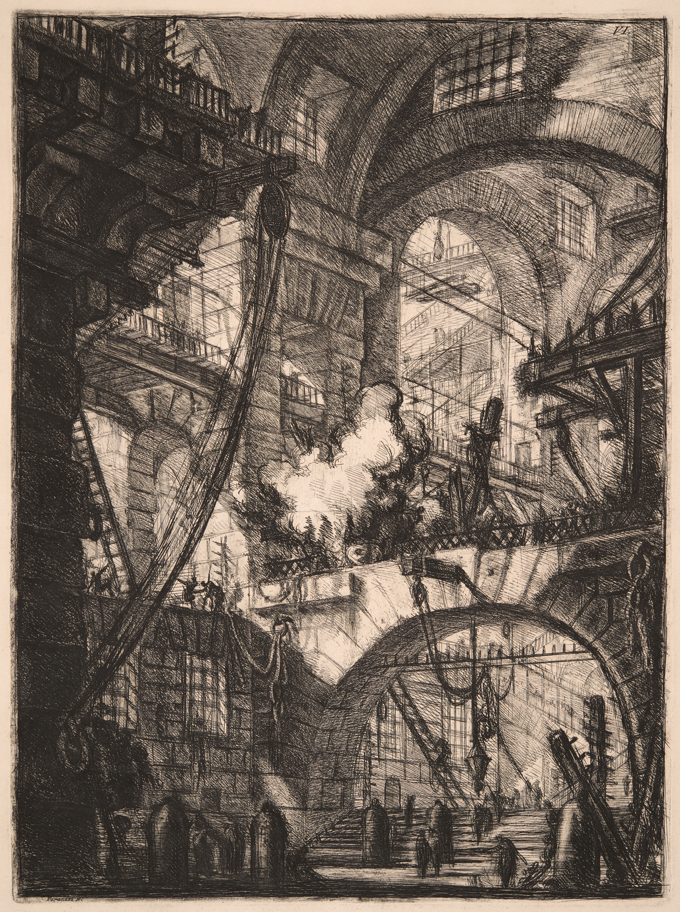 The Smoking Fire, by Giovanni Battista Piranesi, public domain