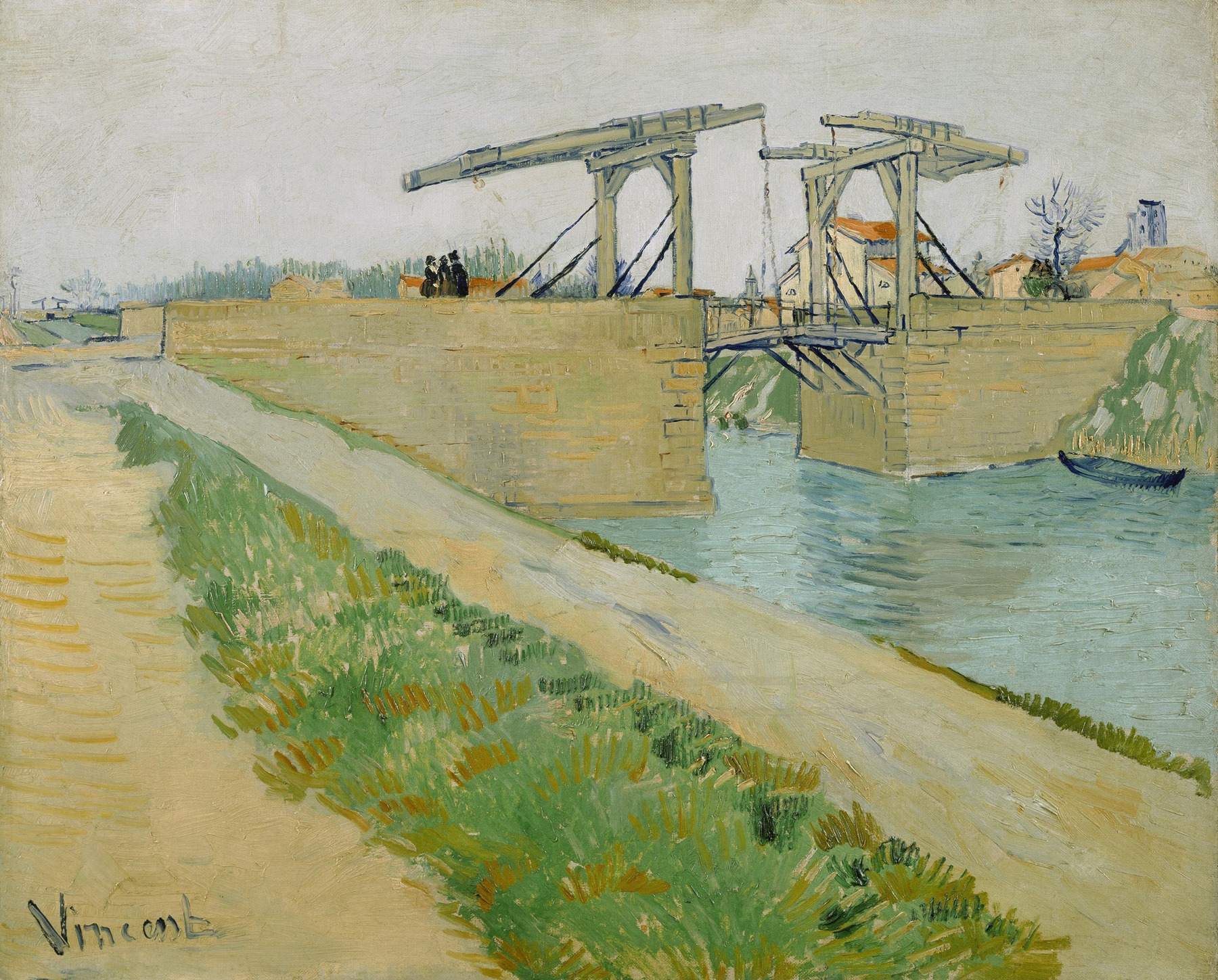 The Langlois bridge, by Vincent van Gogh, public domain