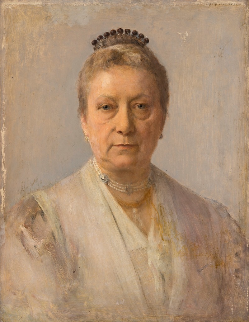 A portrait of a woman, showcasing her beauty and elegance in a detailed, realistic style.