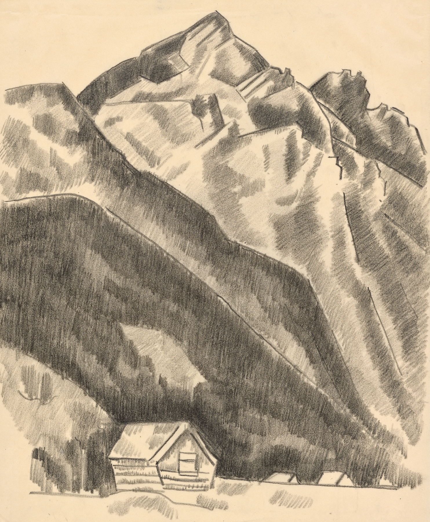 Mountain landscape (Garmisch-Partenkirchen), by Marsden Hartley, public domain
