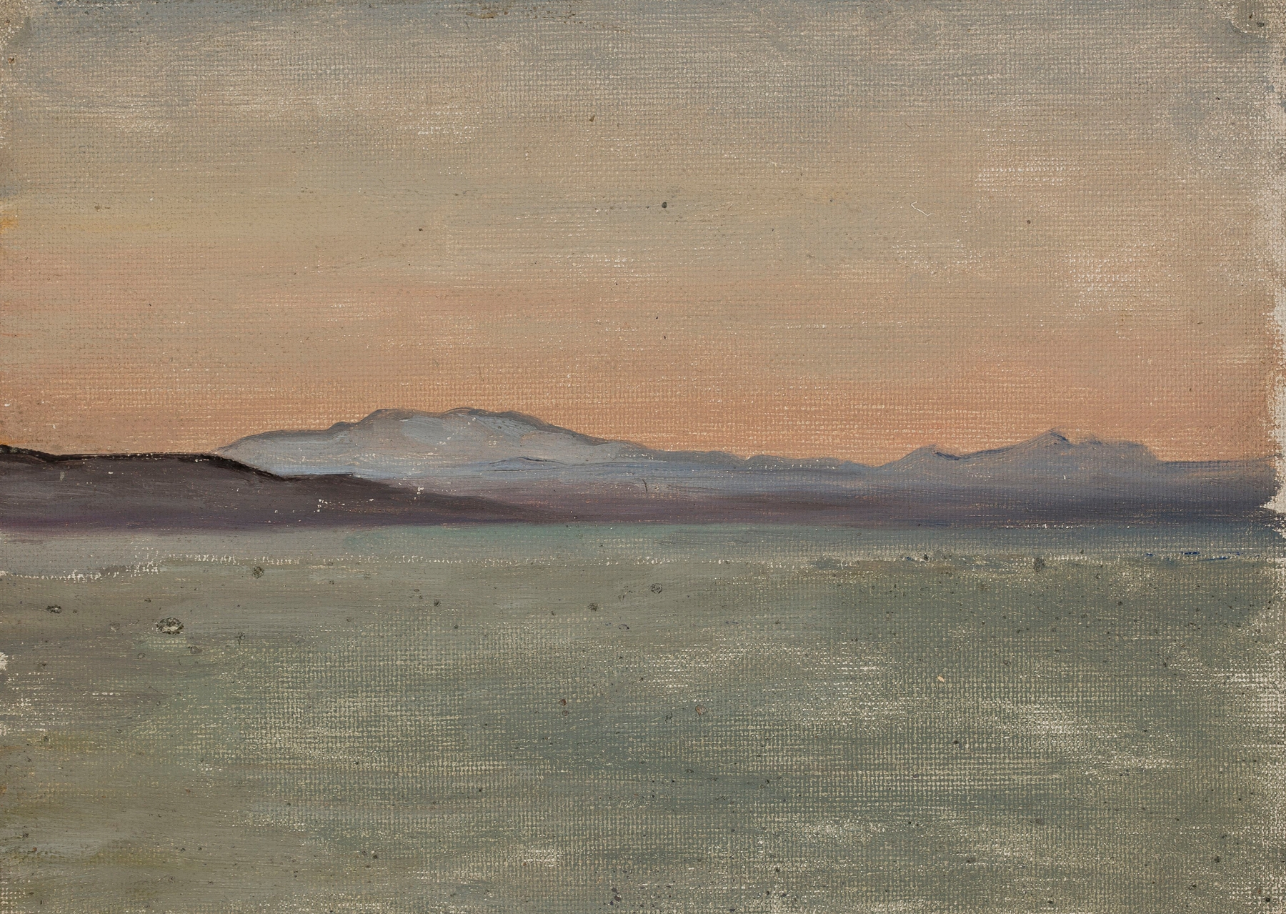 Lake Tiberias. From the journey to Palestine, by Jan Ciągliński, public domain
