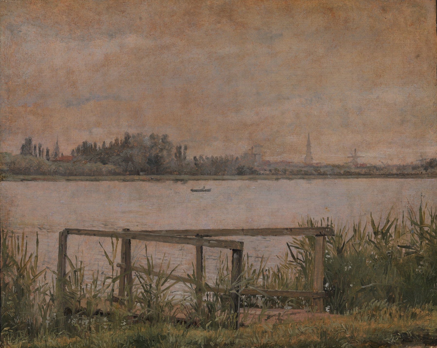 View of Copenhagen seen from Dosseringen, by Christen Købke, public domain