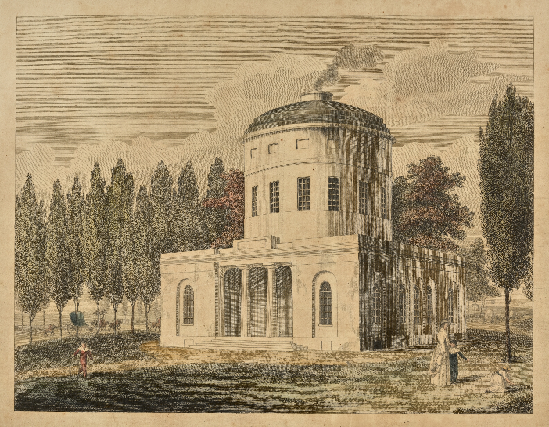 The Water Works, in Centre Square Philadelphia., by William Russell Birch, public domain