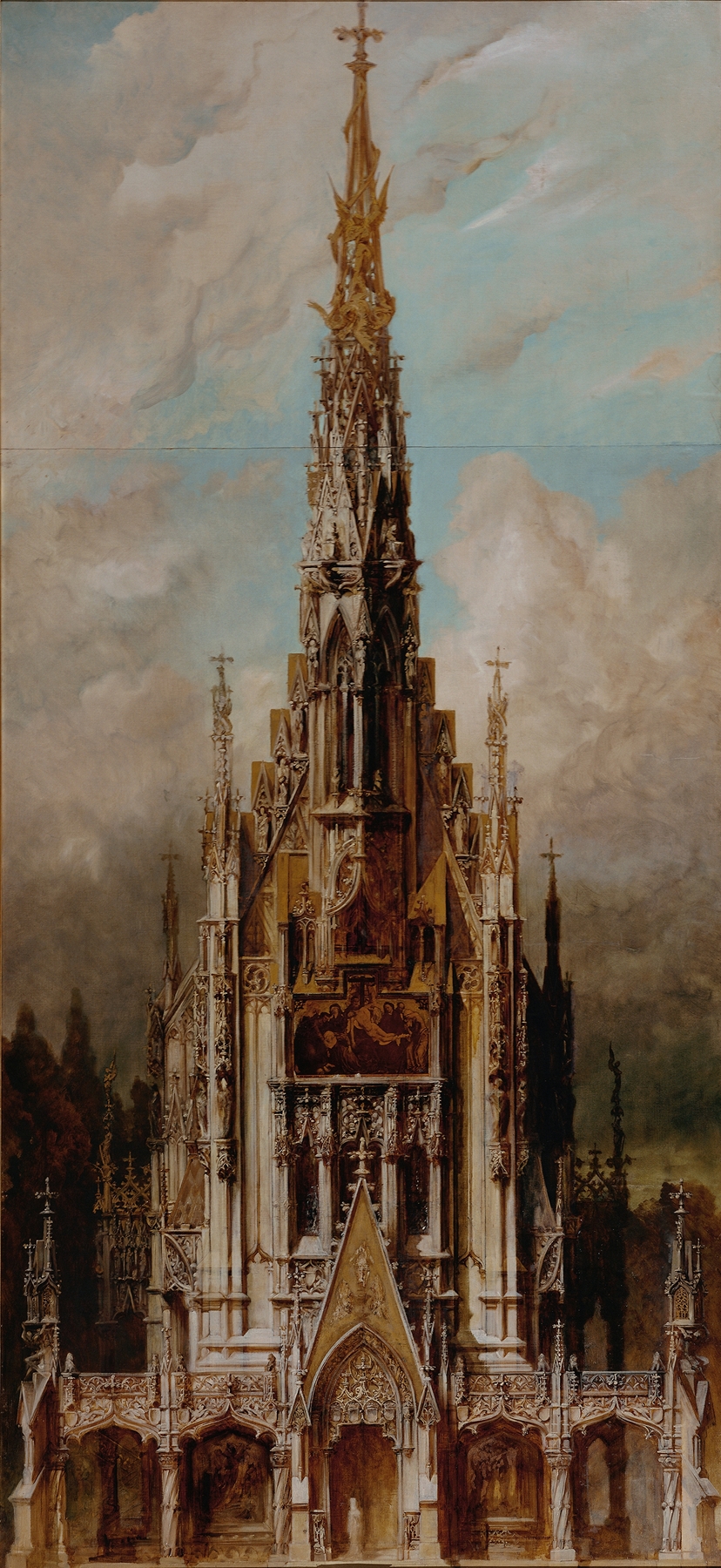 Gothic architecture of Gotische Grabkirche St. Michael by Hans Makart