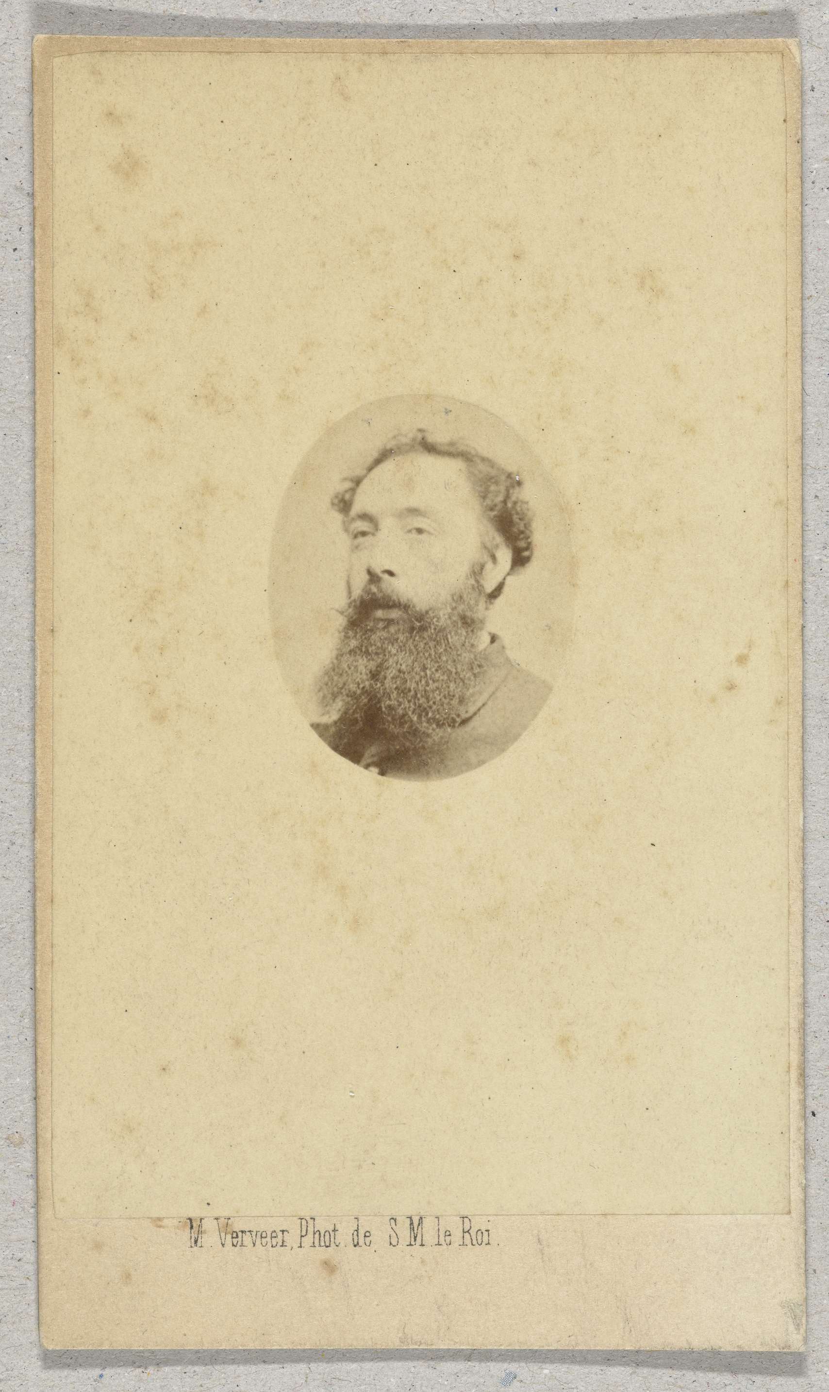 Zelfportret van Maurits Verveer, by Maurits Verveer, public domain