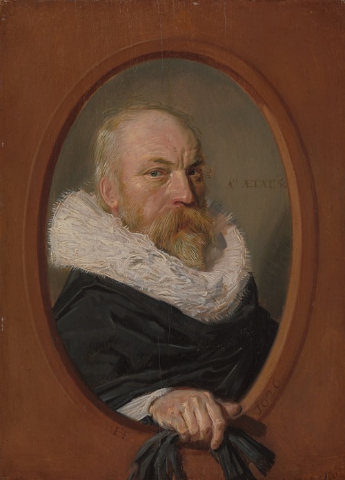 Portrait of Petrus Scriverius by Frans Hals.