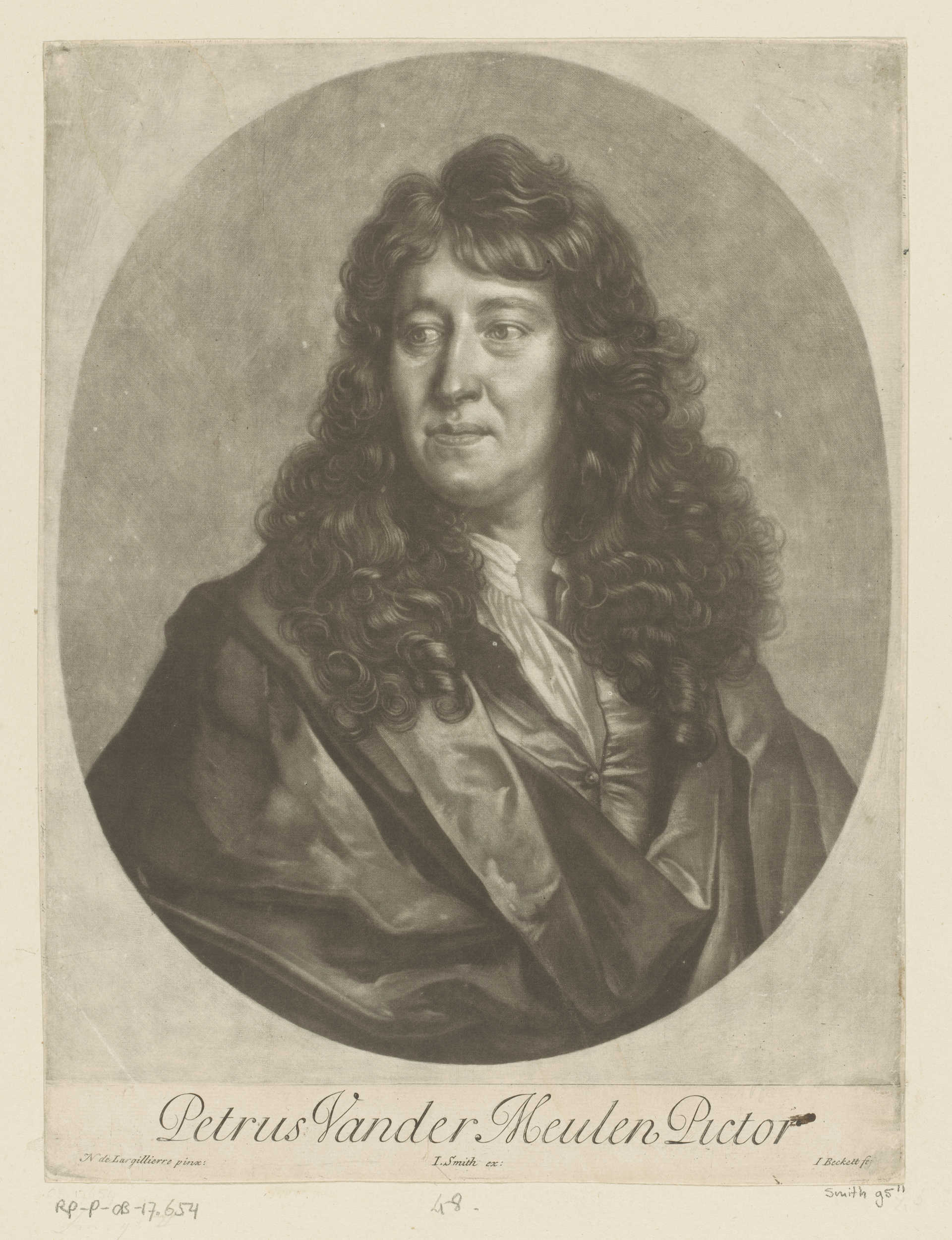 Portrait of Pieter van der Meulen, paper medium by Isaac Beckett