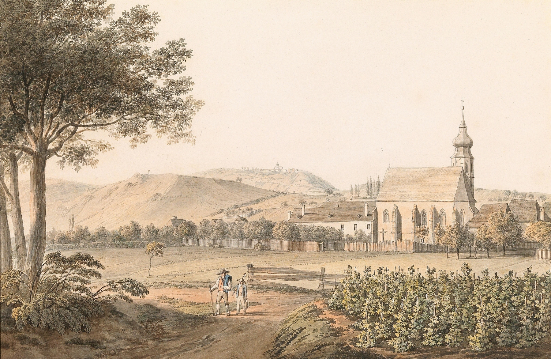 A view of Dobrota towards Mula in the Canale of Cattaro, by Jakob Alt, public domain