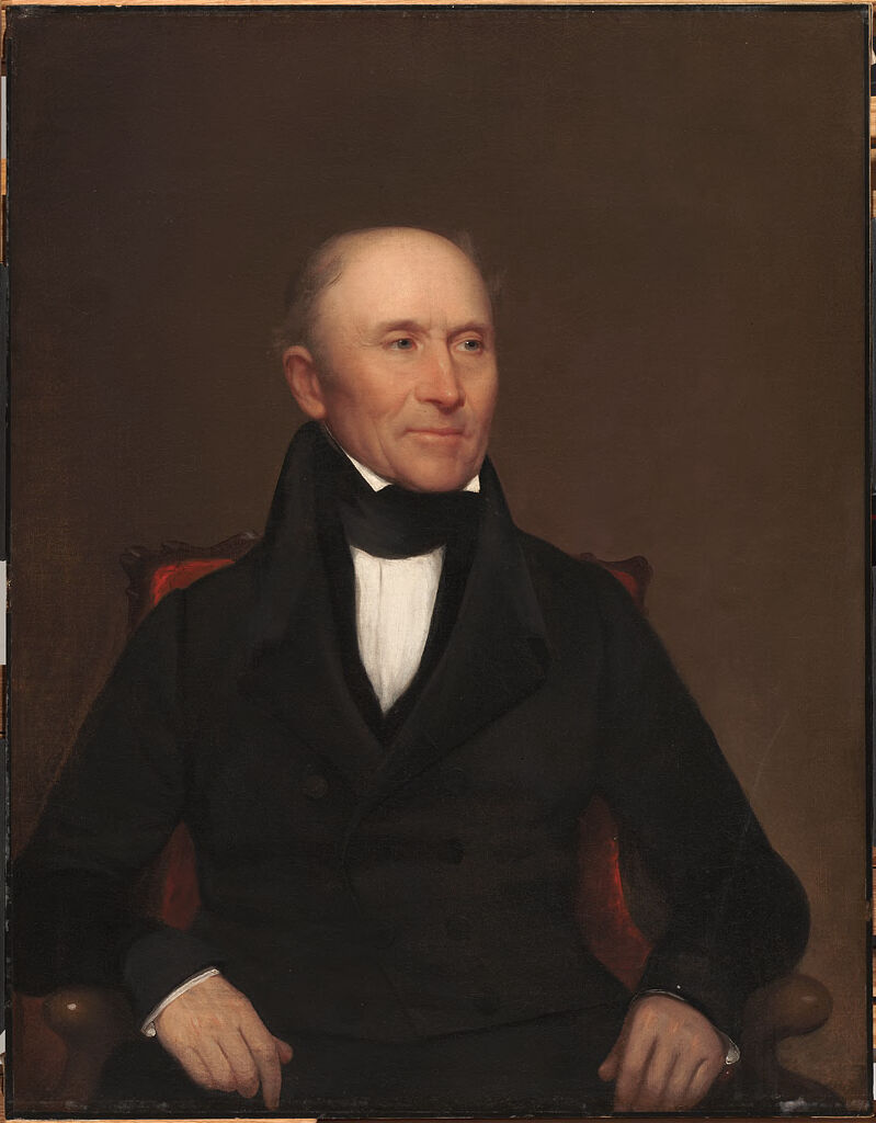 Portrait of a man by Chester Harding, oil on canvas, with a contemplative expression.