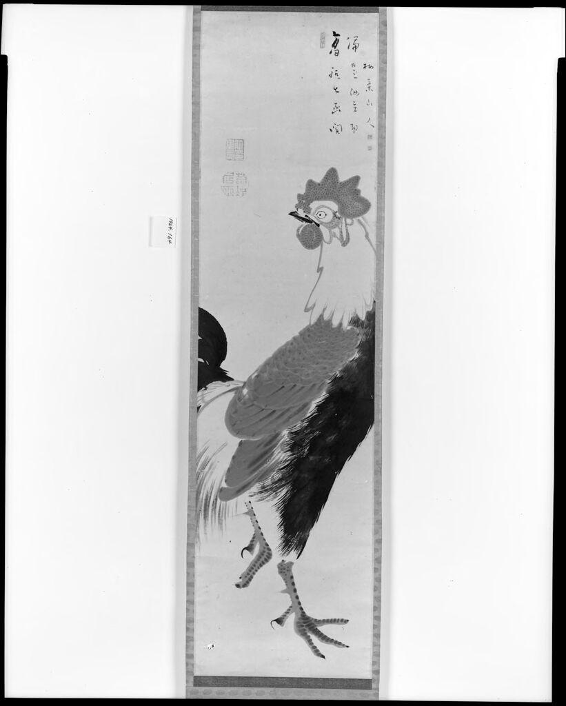 Rooster, by Itō Jakuchū 伊藤若冲, public domain